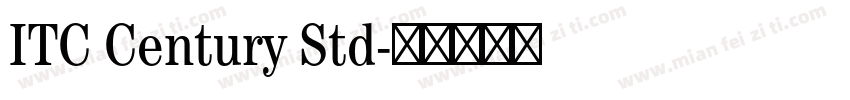ITC Century Std字体转换
